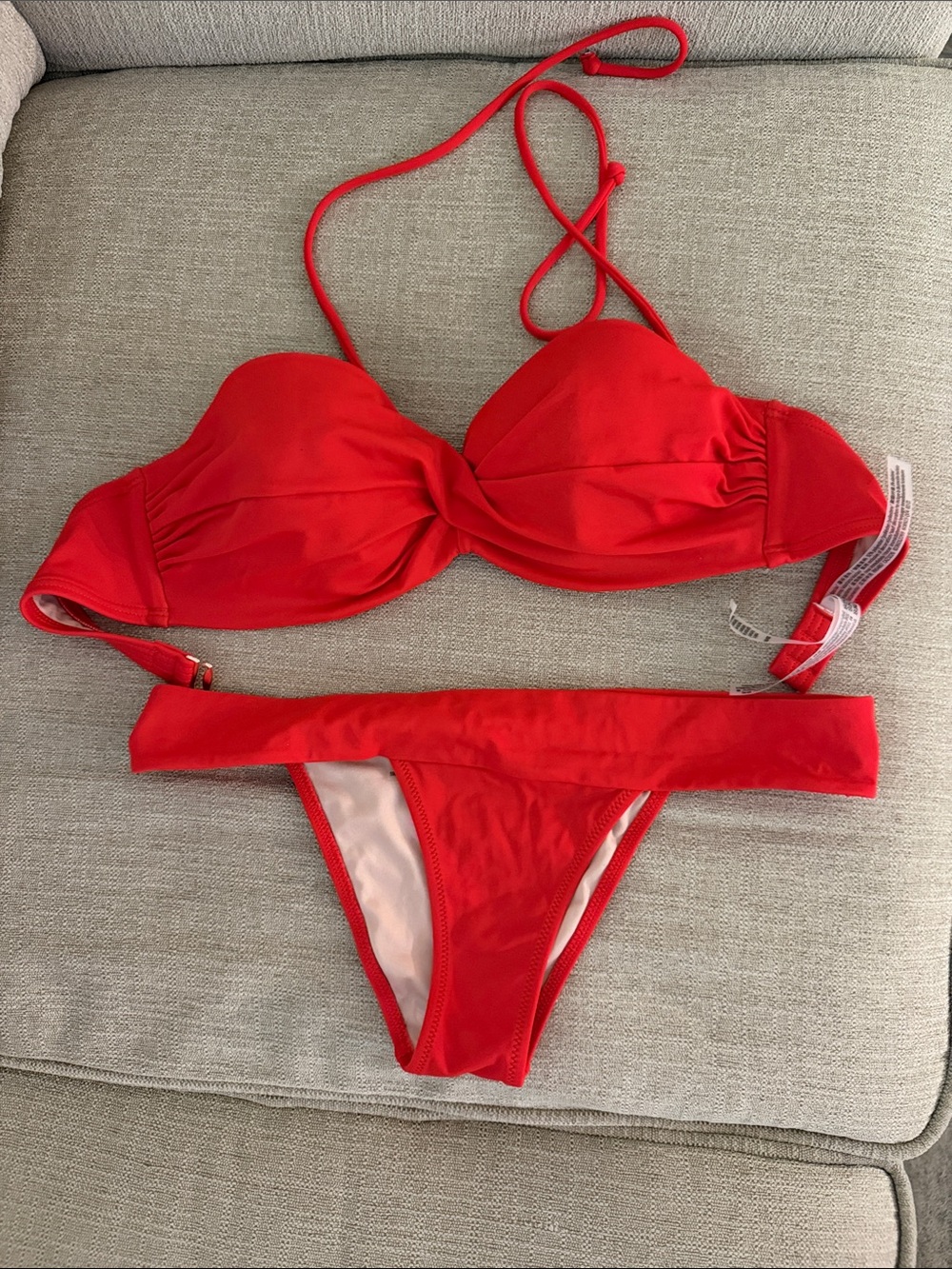 Victoria's Secret Red Two-Piece Bikini Set